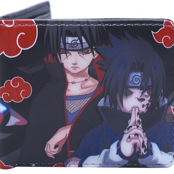 Itachi and Sasuke uchiha Naruto anime bi-fold wallet - Picture 4 of 9